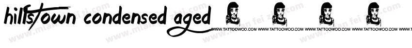 hillstown condensed aged字体转换